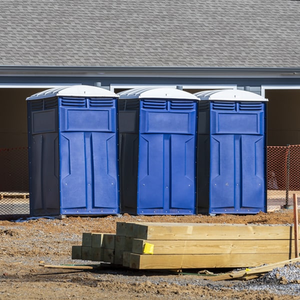 is there a specific order in which to place multiple porta potties in Bartow WV